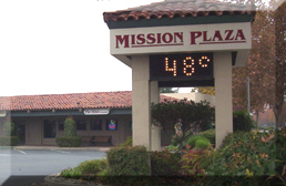 We're located inside Mission Plaza